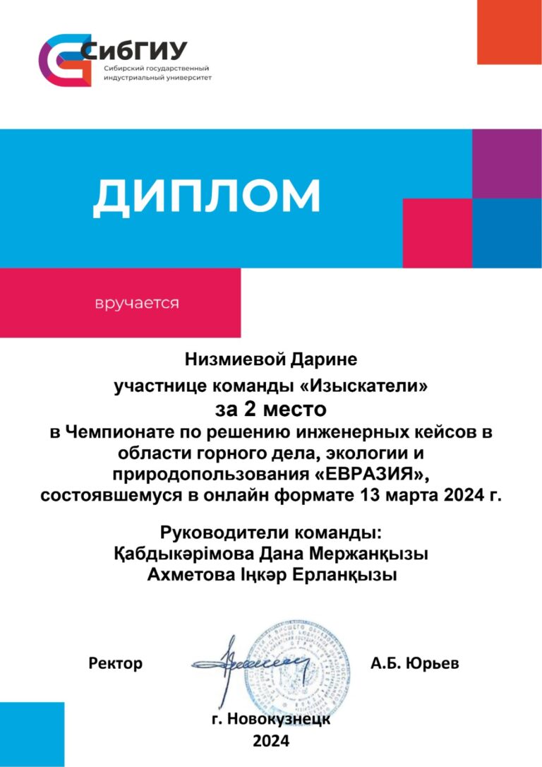 Диплом 2 степени Назмиева Д.