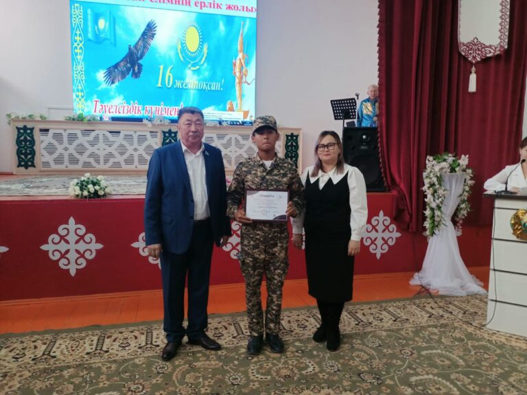 «Тақырыпты үздік ашқаны үшін» номинациясы - Дәулет Нұрсейіт ( Жолымбетова Кулазия Бахытбековна,  Қызылорда облысының ББ "Шиелі индустриалды - аграрлық колледжі" КМҚК)